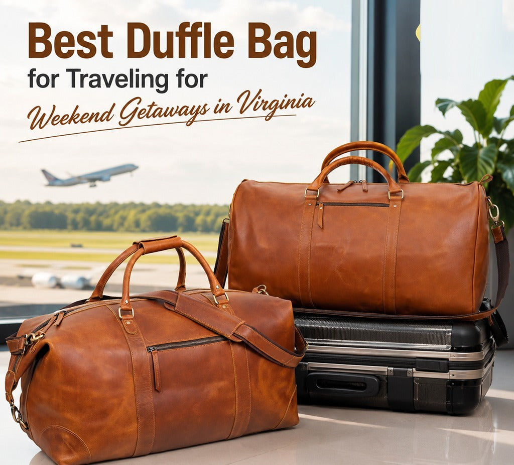 best leather duffel bag for travel The Overnighter lined with luxurious herringbone fabric Best Leather Duffle Bags for