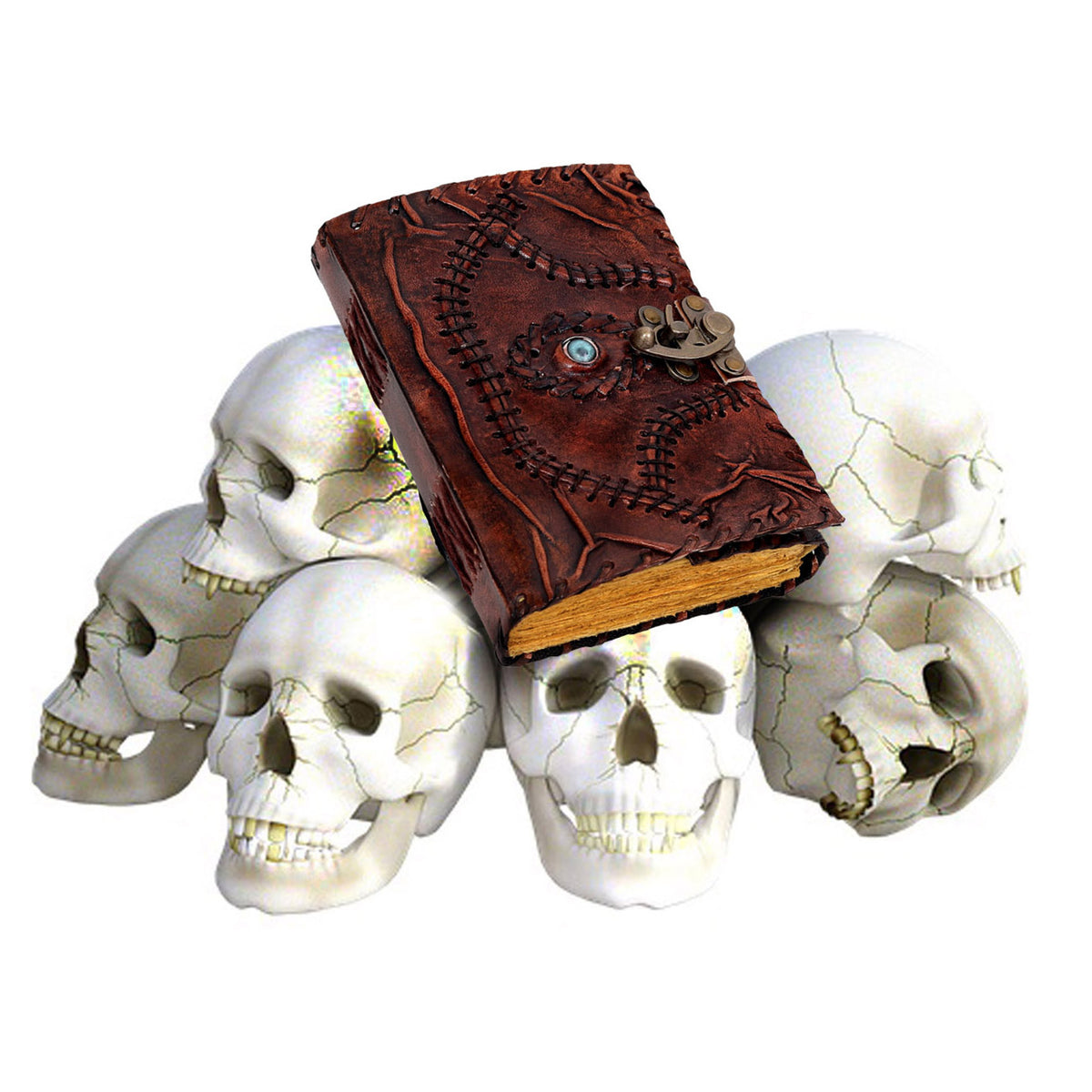 HOCUS POCUS LEATHER JOURNAL NOTEBOOK - BROWN