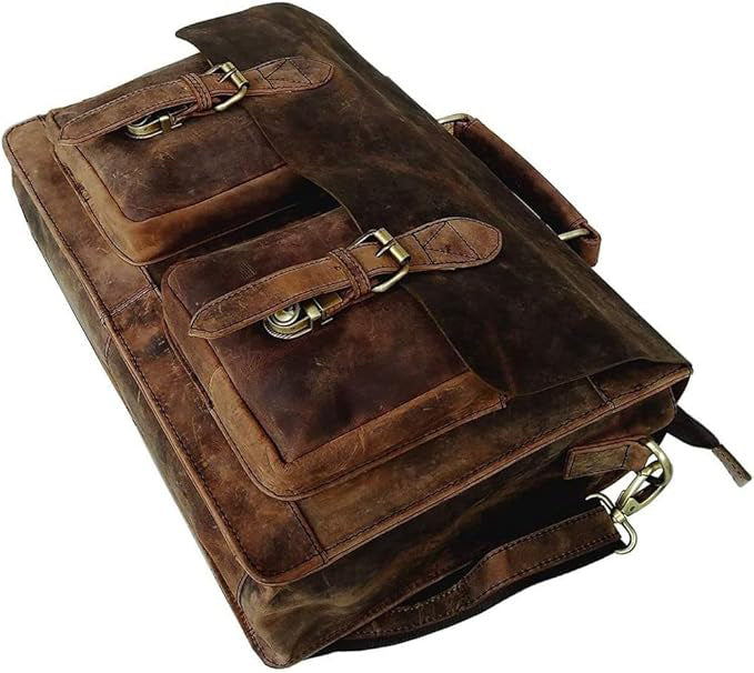 BUFFALO HUNTER LEATHER MESSENGER BAG - denverleathercraft