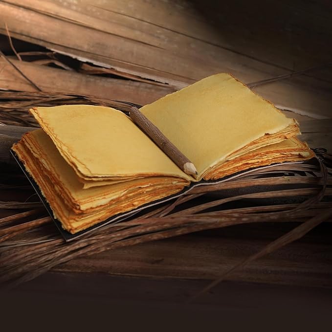 Leather Gothic Journal Magical Raven Skull Spiral Notebook