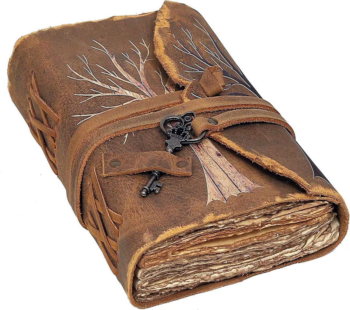 TWO TREE Leather Journal Writing Book - denverleathercraft