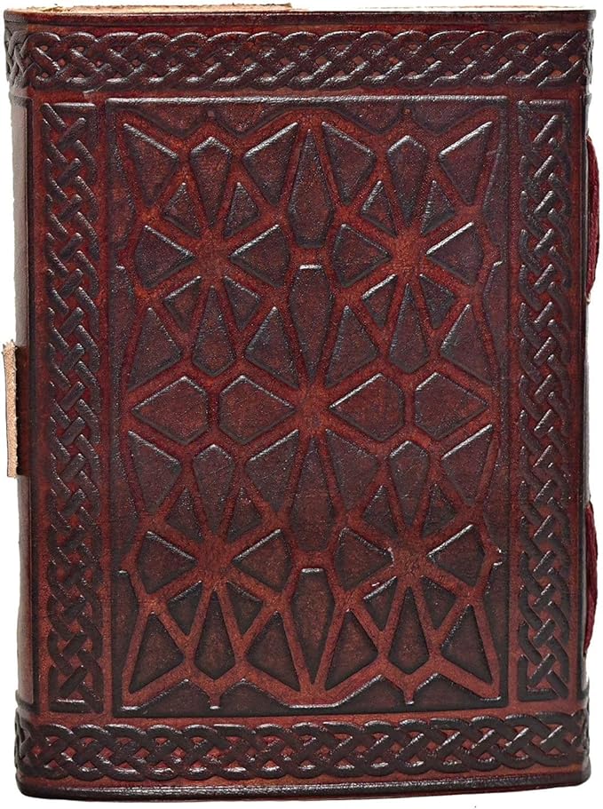 3 Moon Blue Lapiz  Leather Journal