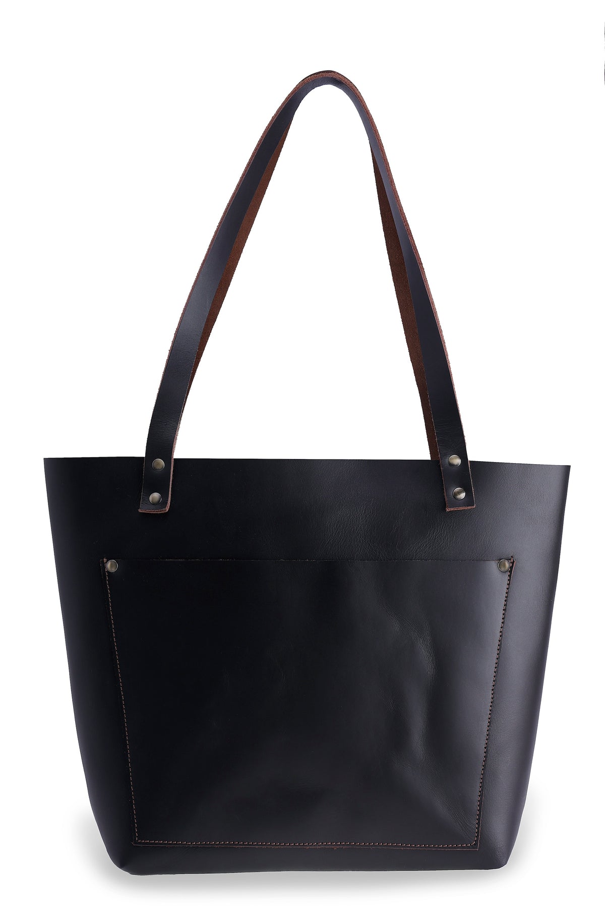 Classic Leather Tote Bag - denverleathercraft