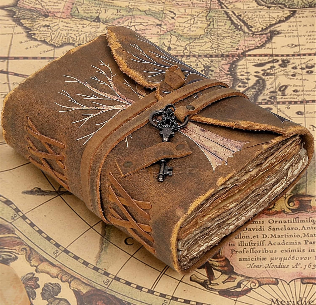 TWO TREE Leather Journal Writing Book - denverleathercraft