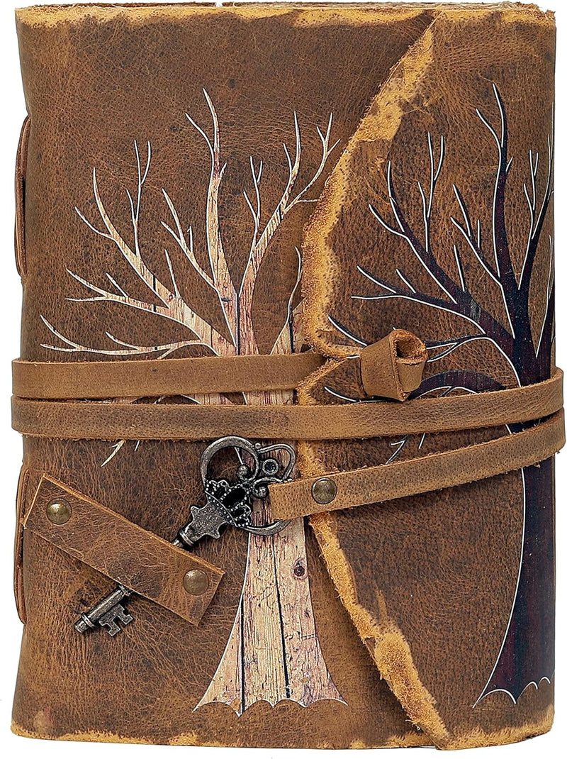 TWO TREE Leather Journal Writing Book - denverleathercraft