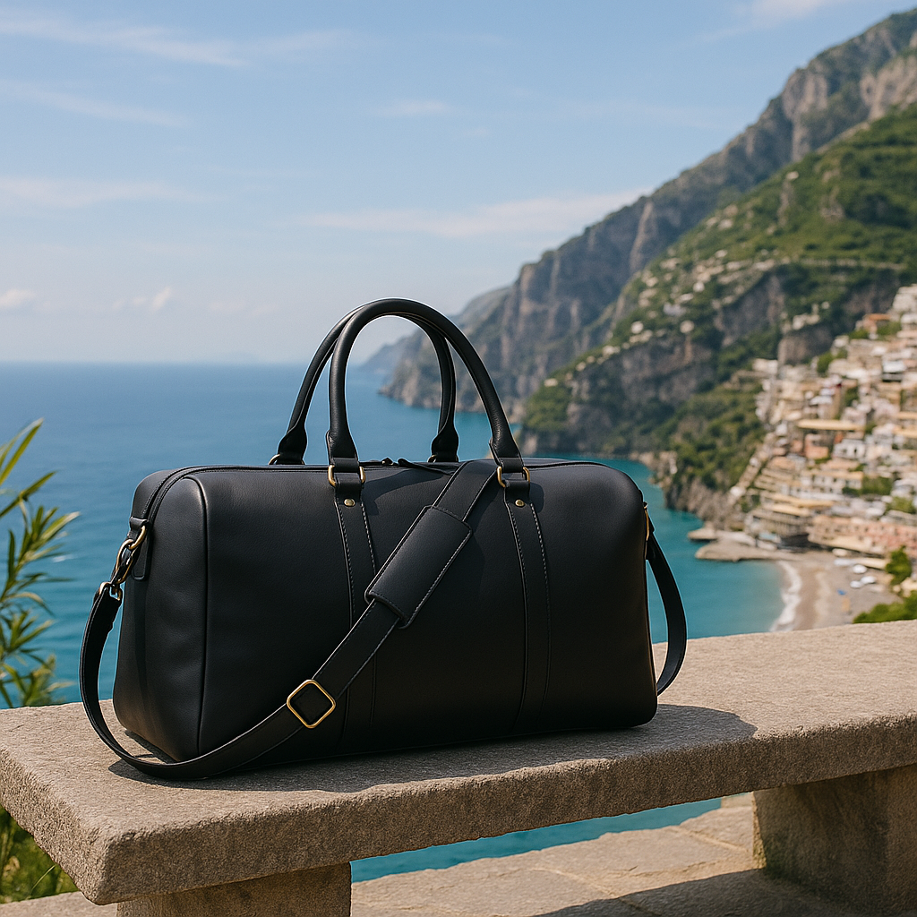 ALEXANDER LEATHER DUFFEL BAG FOR MEN - denverleathercraft