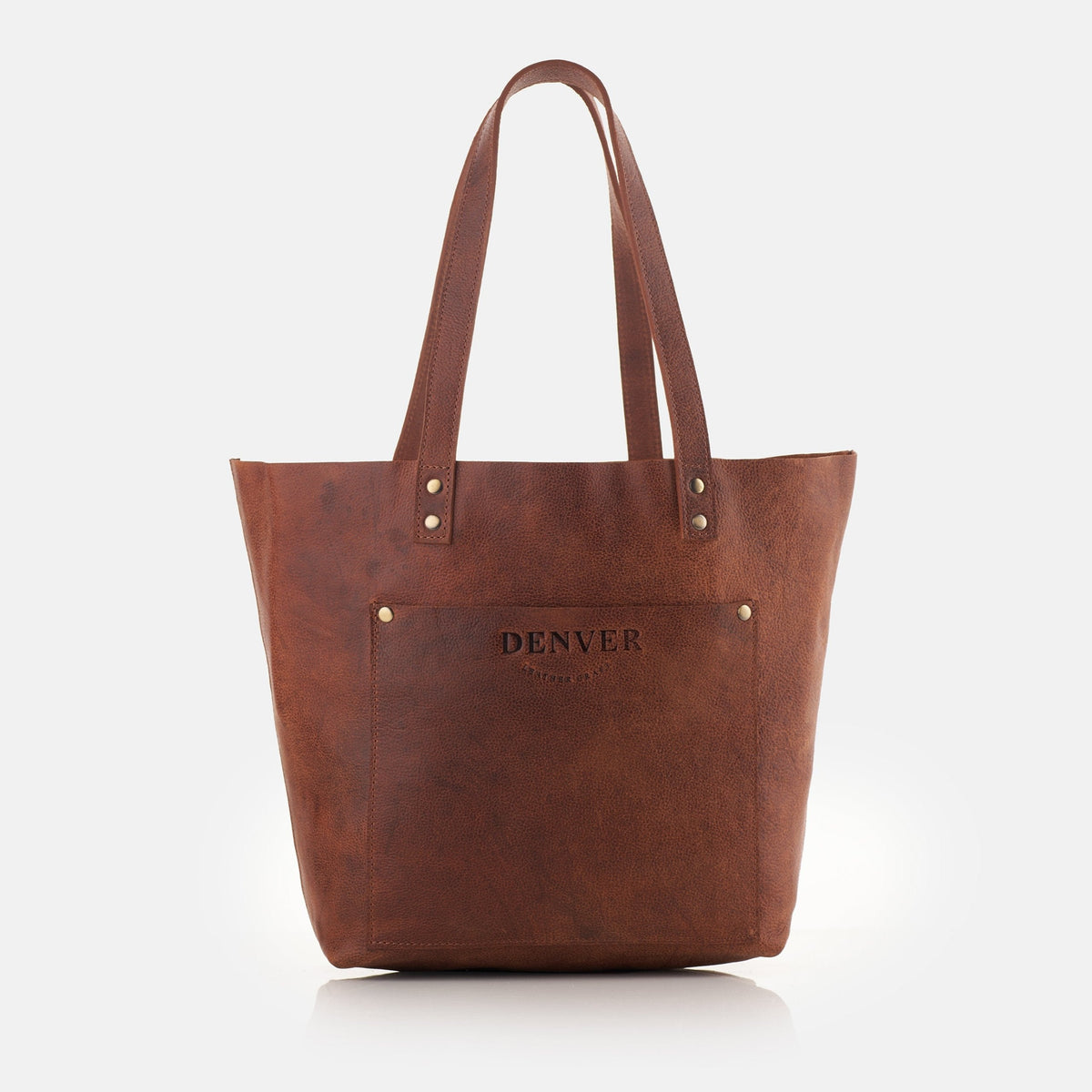 Classic Leather Tote Bag - denverleathercraft
