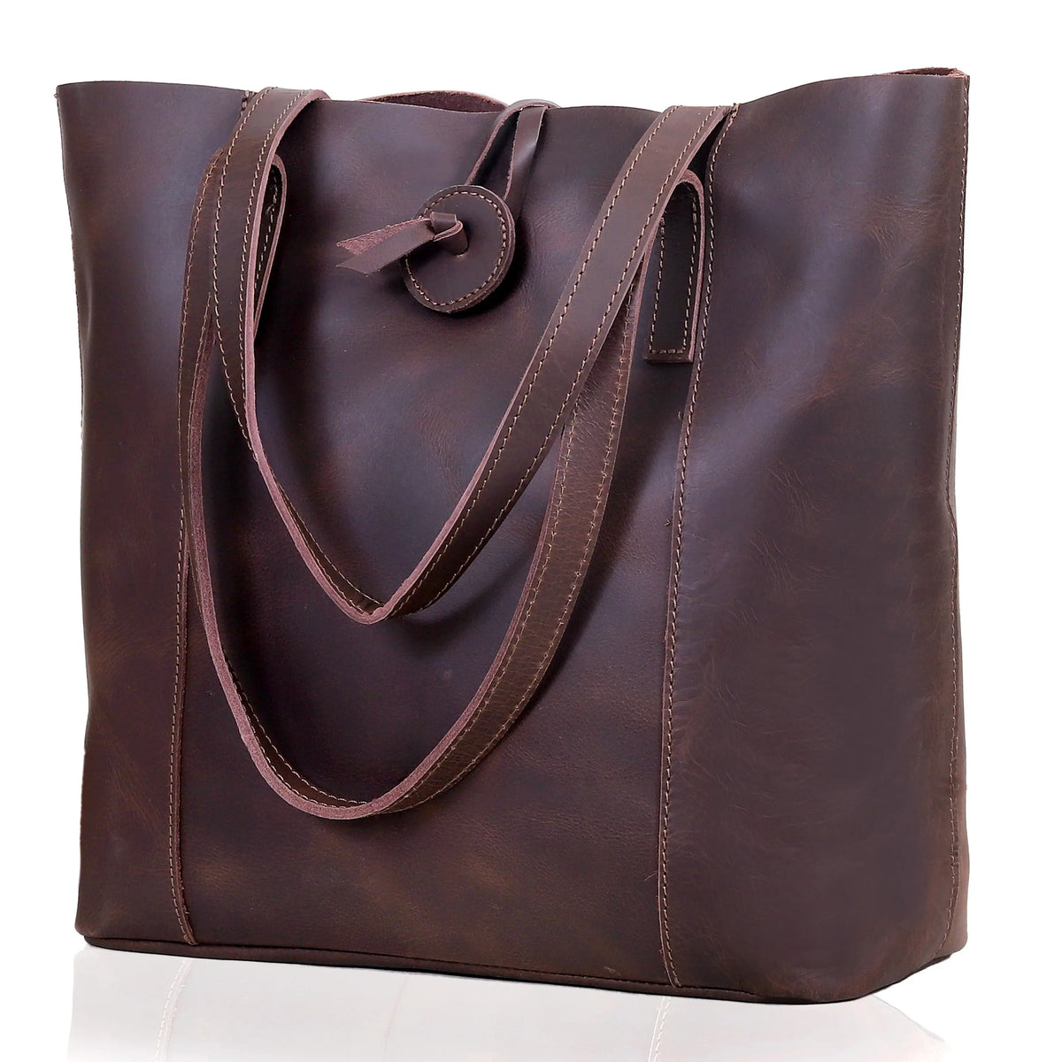 SEINNA LEATHER TOTE BAG - denverleathercraft