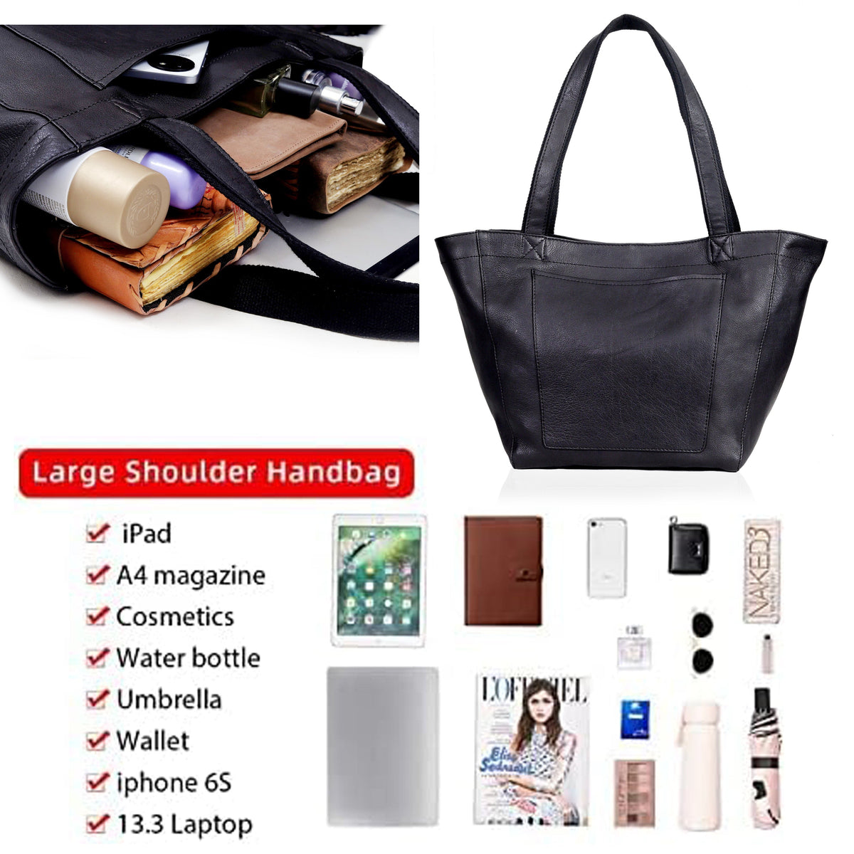 Lorena Leather Tote Bag - denverleathercraft