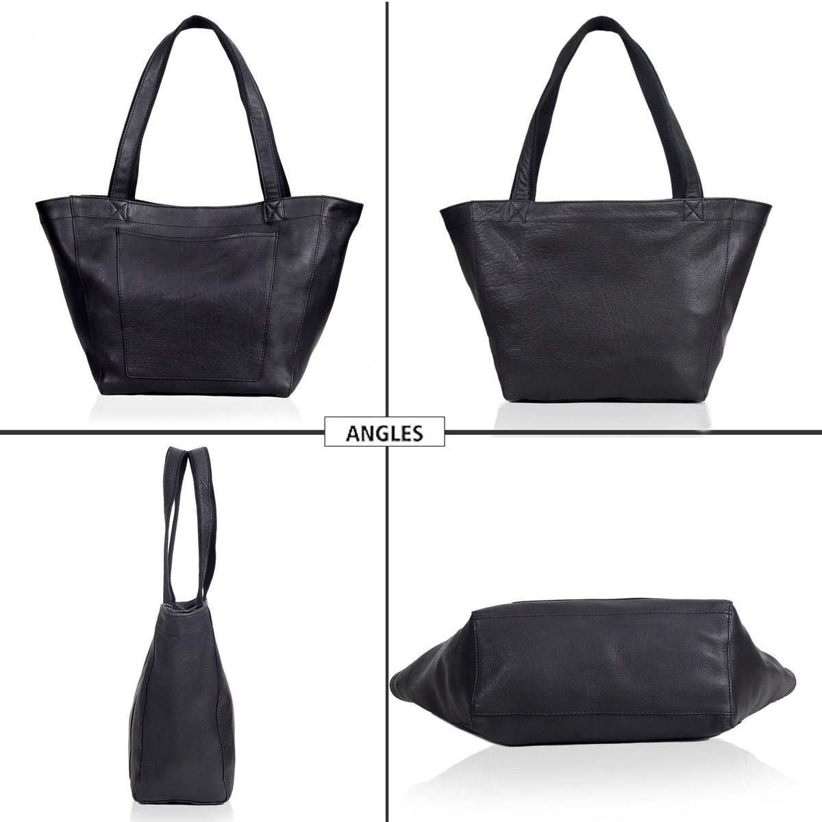 Lorena Leather Tote Bag - denverleathercraft