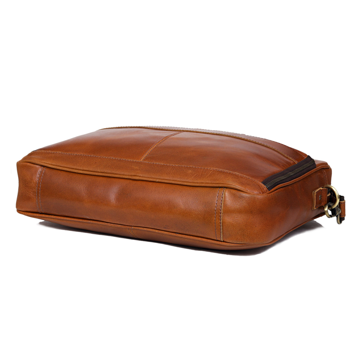 VIRGINIA LEATHER BRIEFCASE BAG - denverleathercraft