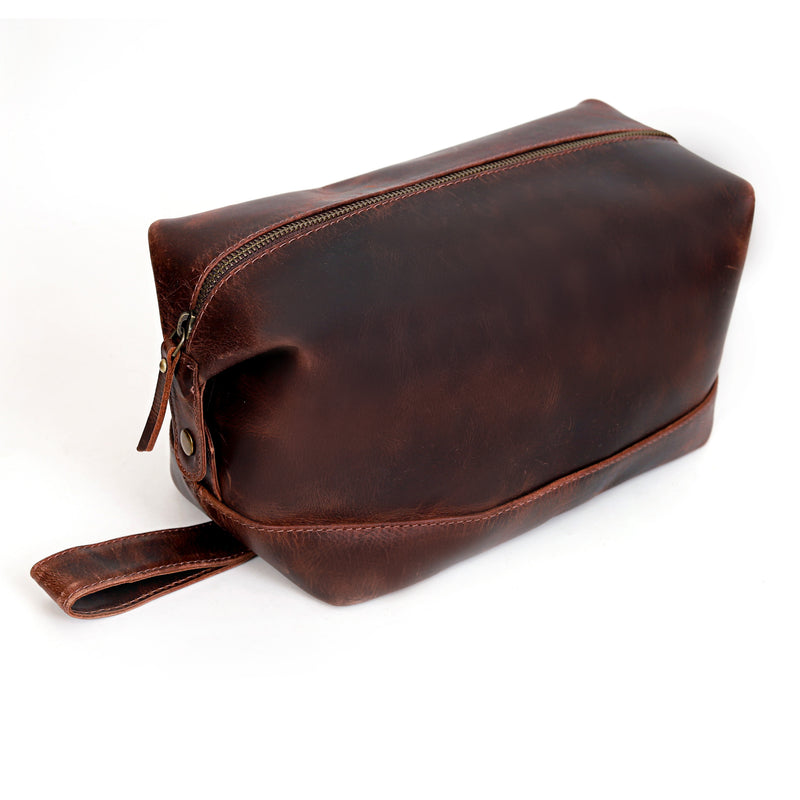 Leather Toiletry Bag - denverleathercraft