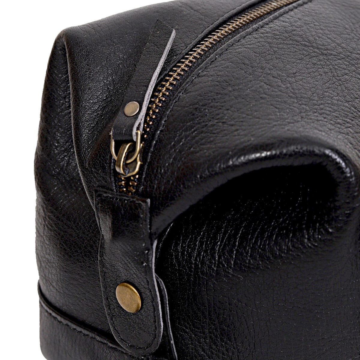 Black Toiletry Bag - denverleathercraft