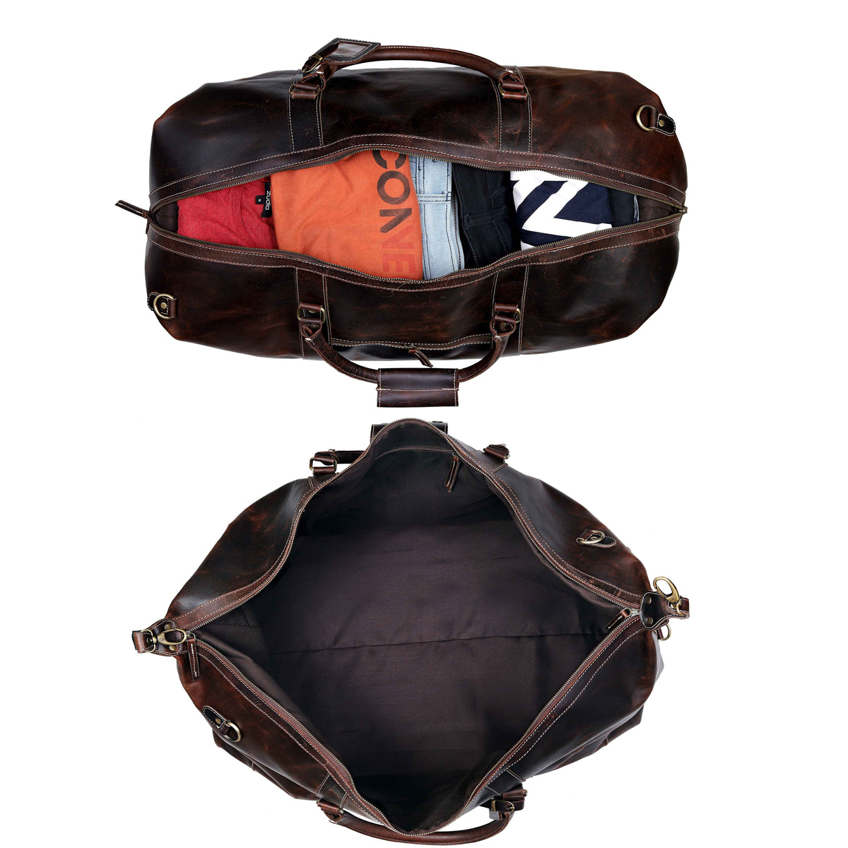 DUTCH LEATHER DUFFEL BAG MEN - denverleathercraft