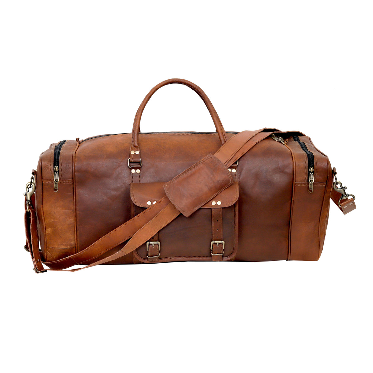 FLORIDA LEATHER DUFFEL BAG MEN - denverleathercraft