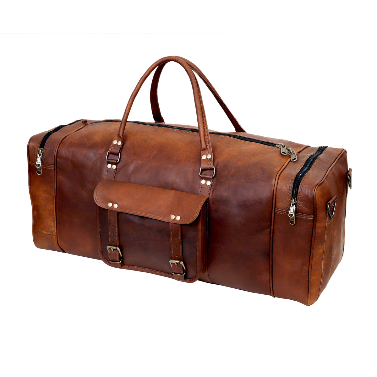 FLORIDA LEATHER DUFFEL BAG MEN - denverleathercraft