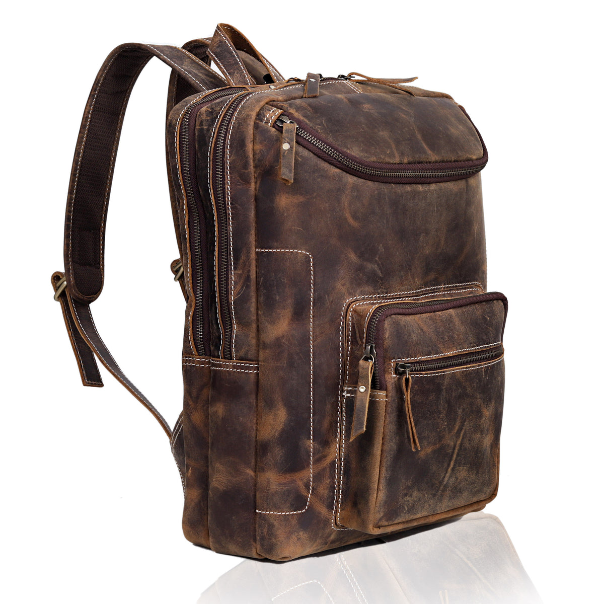 TRUMP LEATHER BACKPACK - denverleathercraft