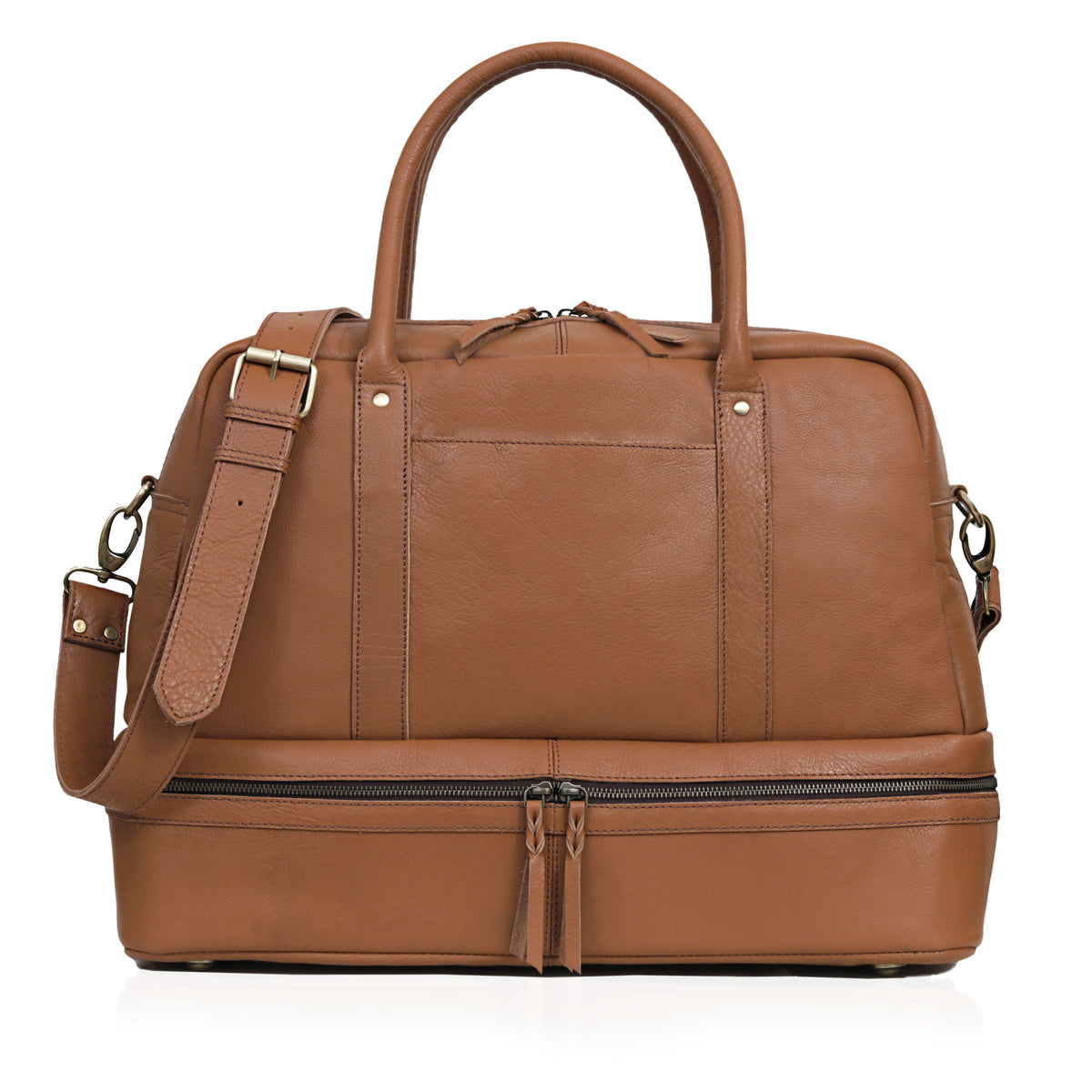 Women Leather Duffle Bag - denverleathercraft
