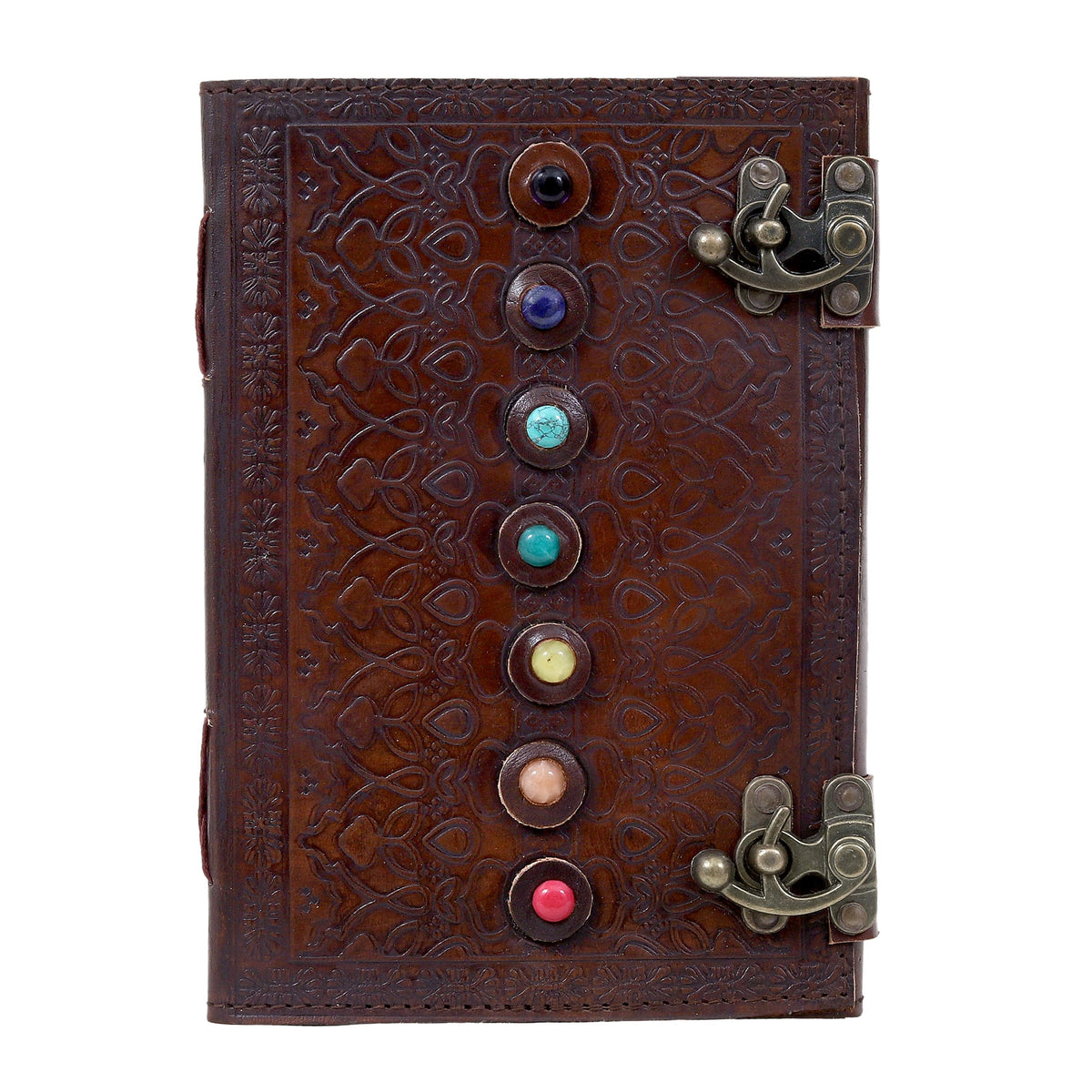 Leather Seven Stone Journal - denverleathercraft