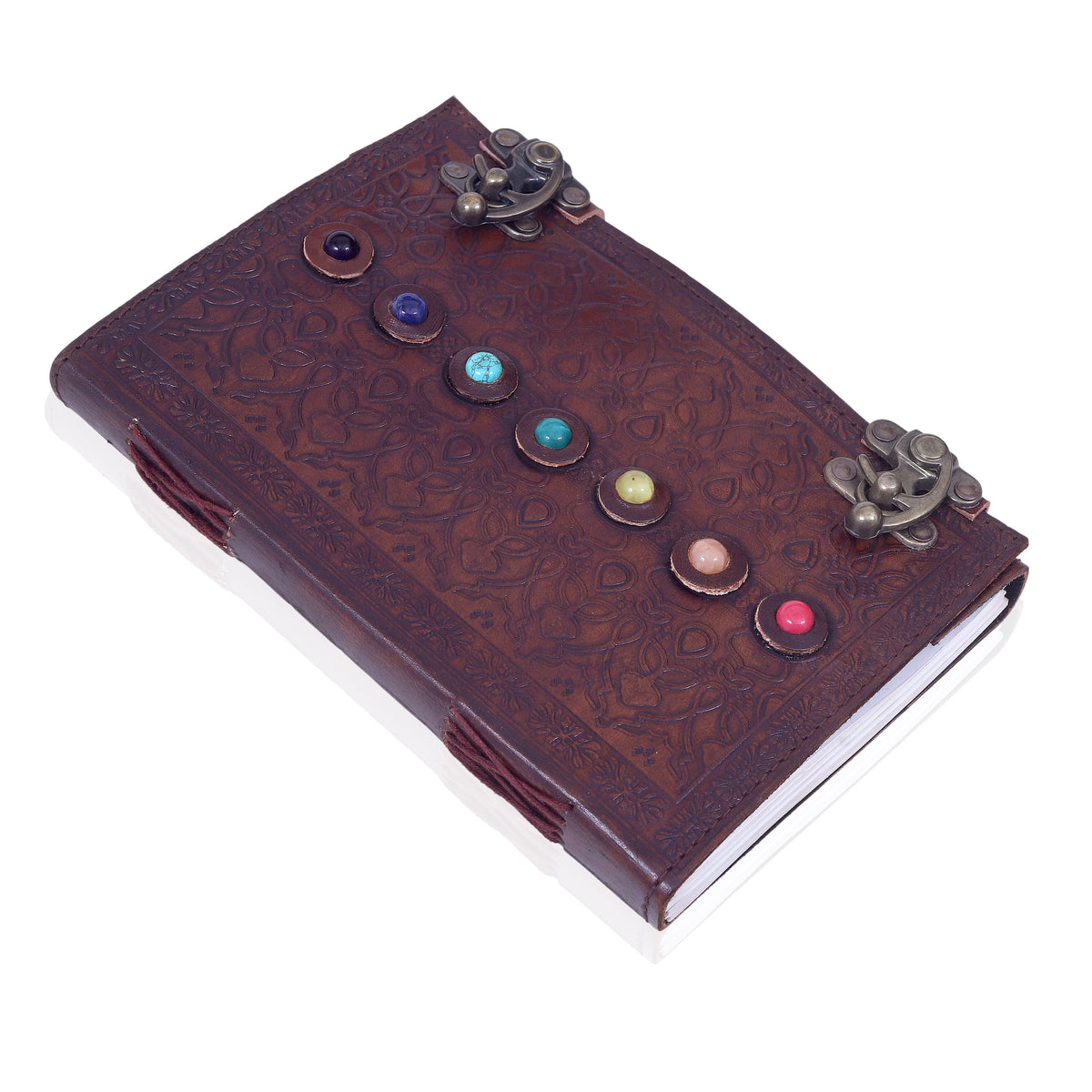 Leather Seven Stone Journal - denverleathercraft