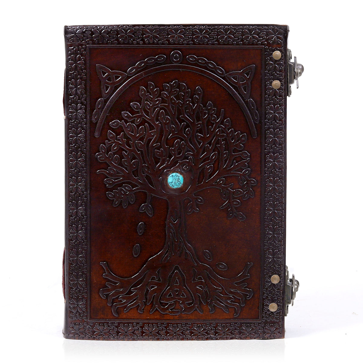 Leather Large Tree of life Journal - denverleathercraft