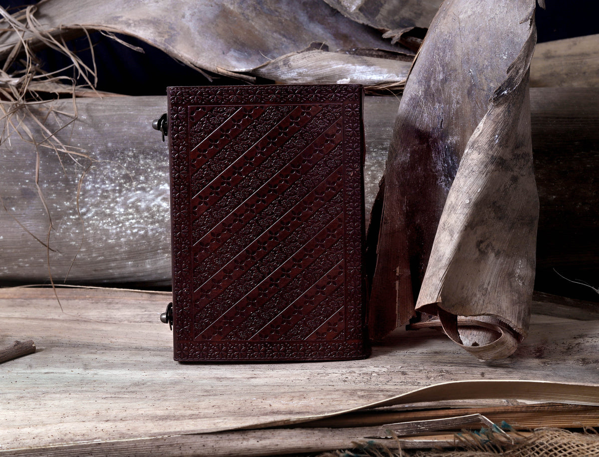 Leather Large Tree of life Journal - denverleathercraft