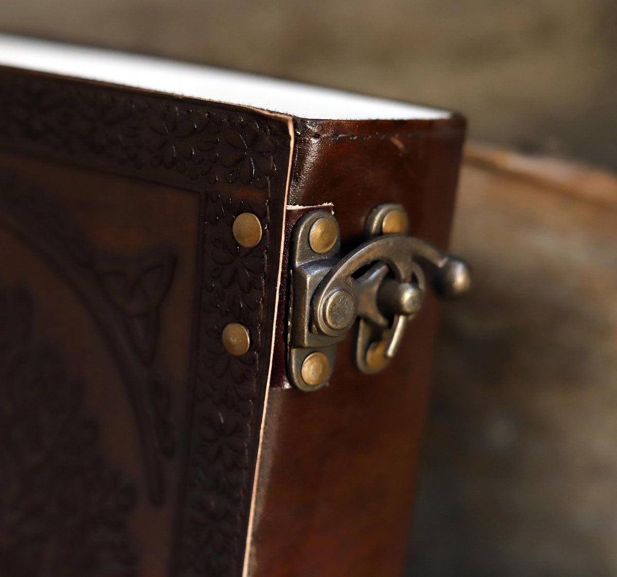 Leather Large Tree of life Journal - denverleathercraft