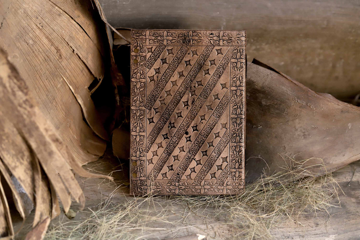 Leather Journal Semi-Precious Stone - denverleathercraft