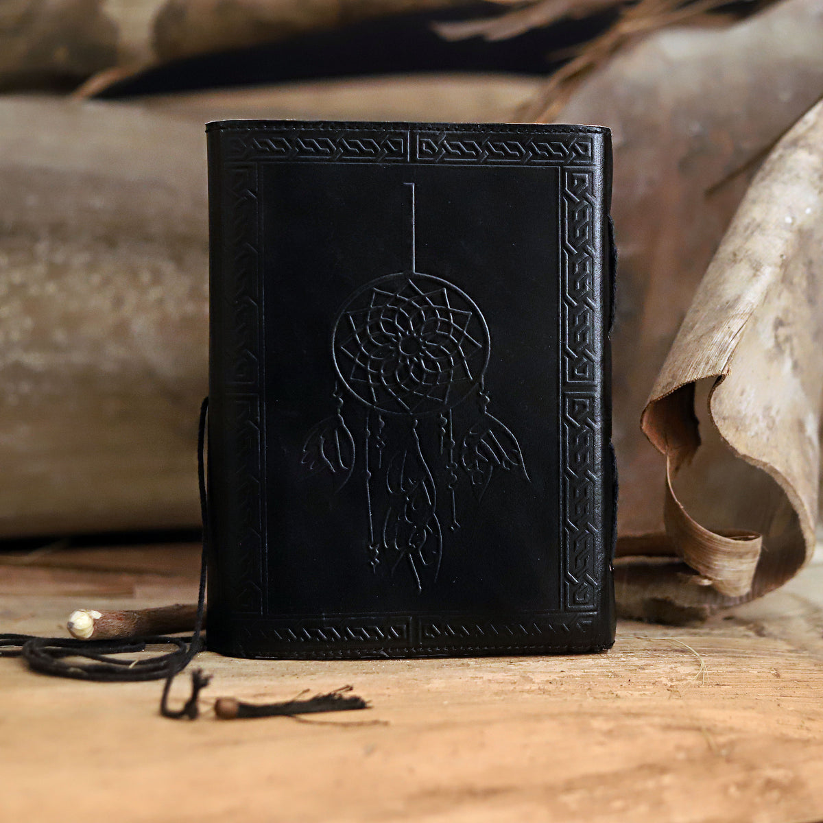 Leather deckle edge paper journal - denverleathercraft