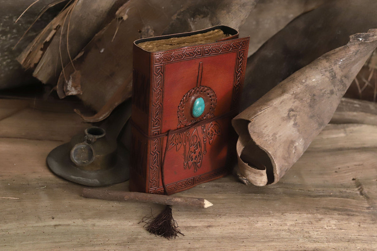 Leather deckle edge paper journal - denverleathercraft