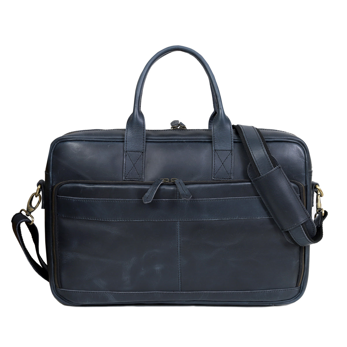 VIRGINIA LEATHER BRIEFCASE BAG - denverleathercraft