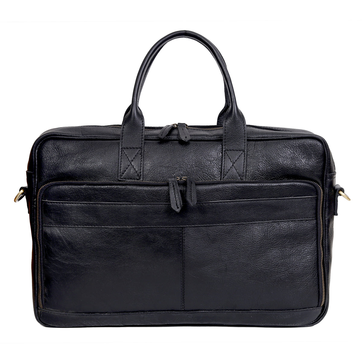 VIRGINIA LEATHER BRIEFCASE BAG - denverleathercraft