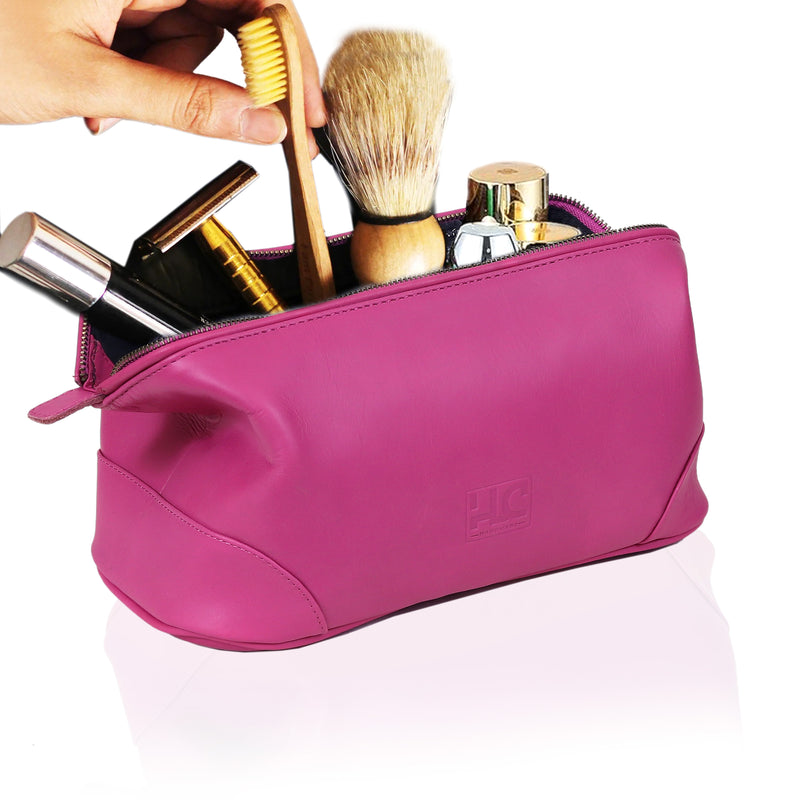 PREMIUM LEATHER TOILETRY DOPP KIT - denverleathercraft