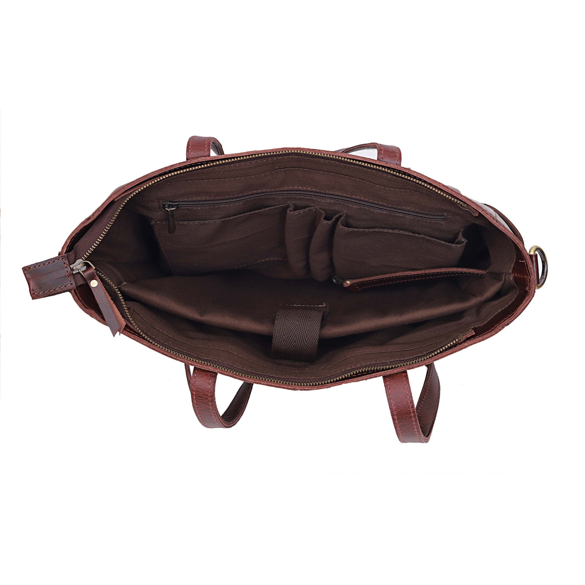 MARILYN BUFFALO LEATHER LAPTOP TOTE BAG - denverleathercraft