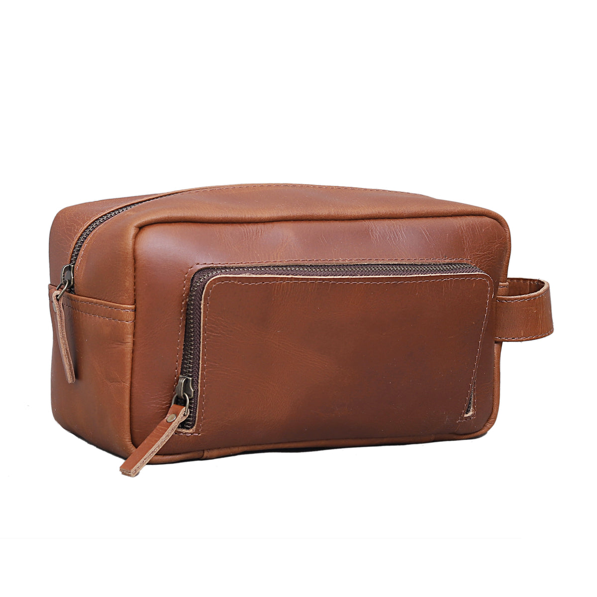 ARNOLD LEATHER TOILETRY DOPP KIT - denverleathercraft