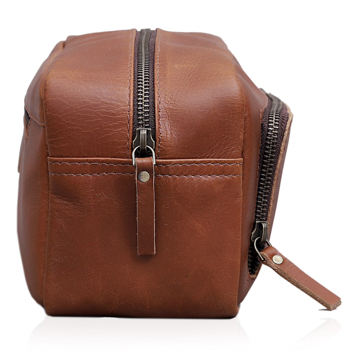 ARNOLD LEATHER TOILETRY DOPP KIT - denverleathercraft