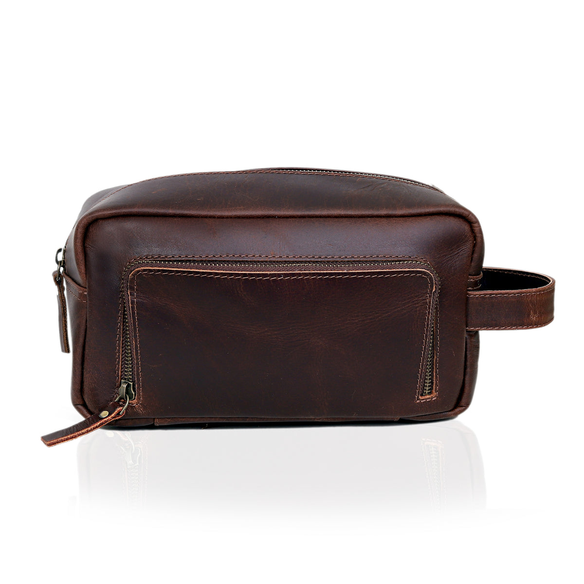 ARNOLD LEATHER TOILETRY DOPP KIT - denverleathercraft