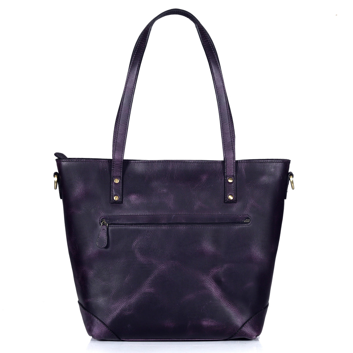 MARILYN BUFFALO LEATHER TOTE BAG - denverleathercraft