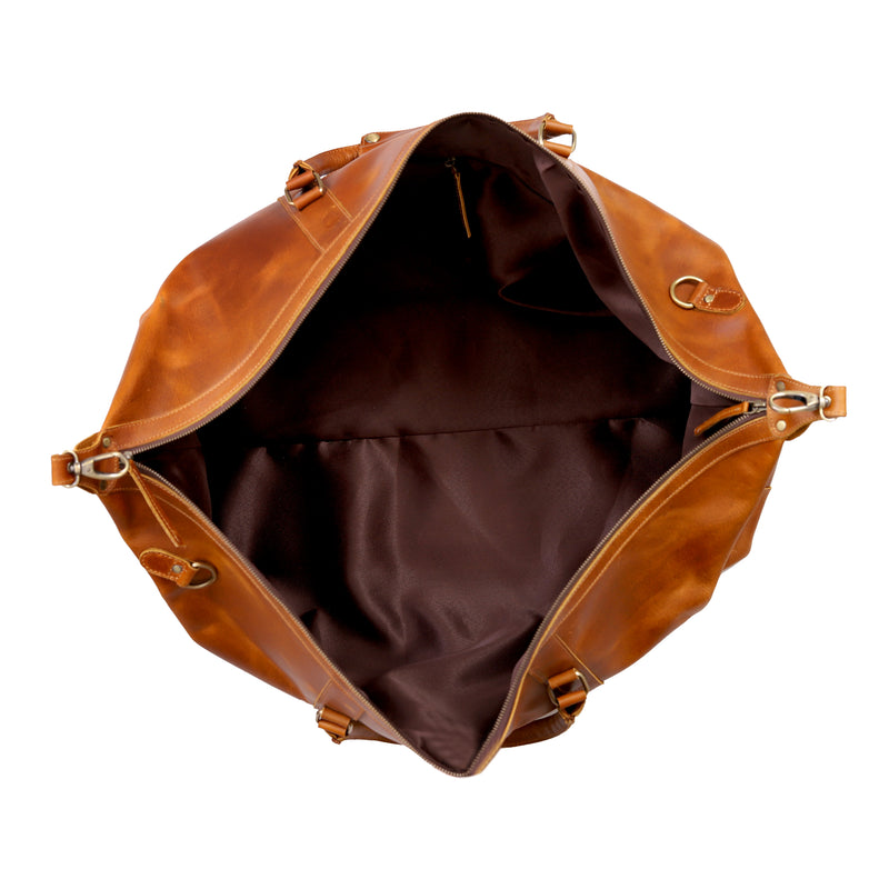 DLC BUFFALO LEATHER BACKPACK & DUTCH LEATHER DUFFEL BAG-combo - denverleathercraft