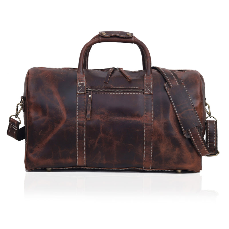 OREN LEATHER DUFFEL BAG - denverleathercraft