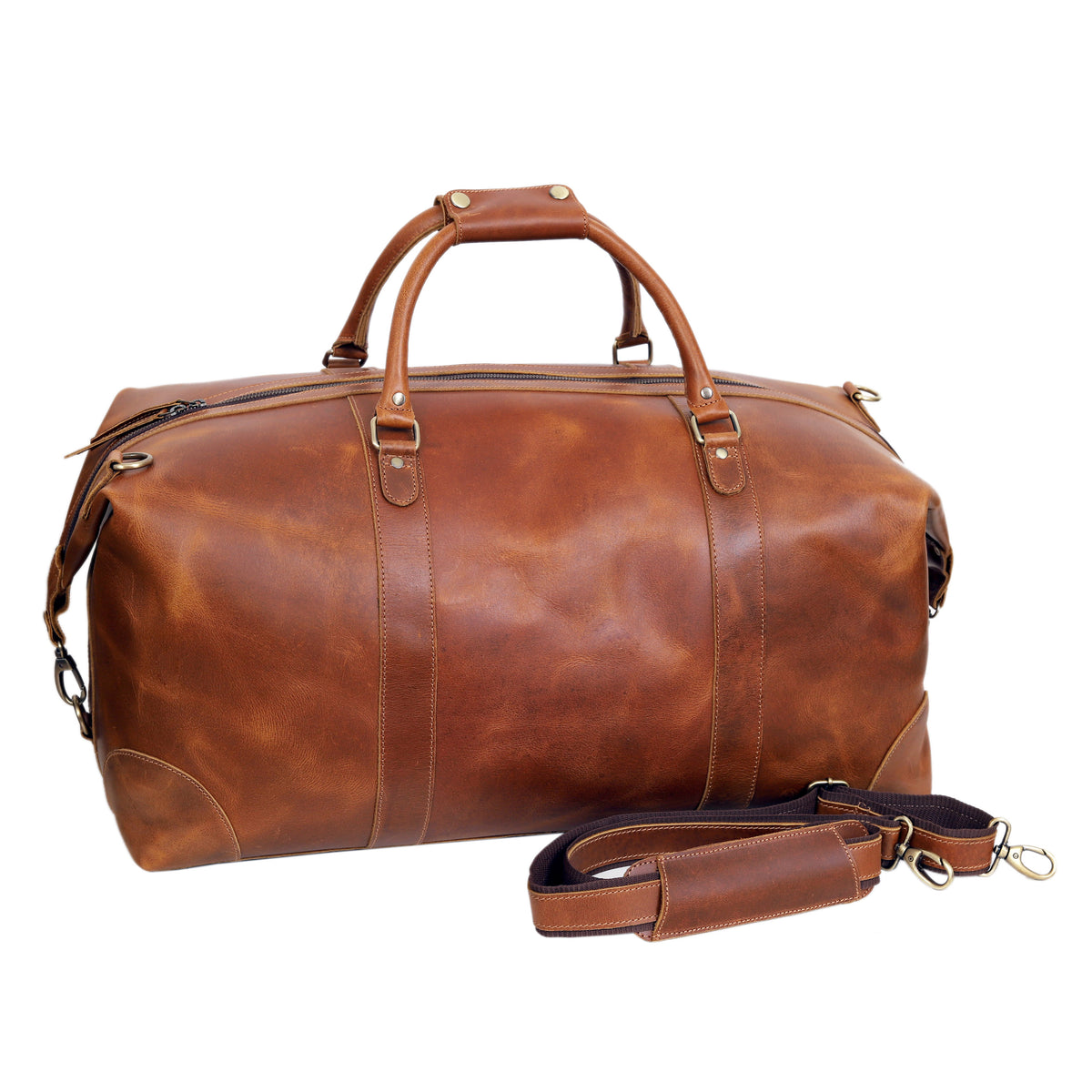 DUTCH LEATHER DUFFEL BAG MEN - denverleathercraft
