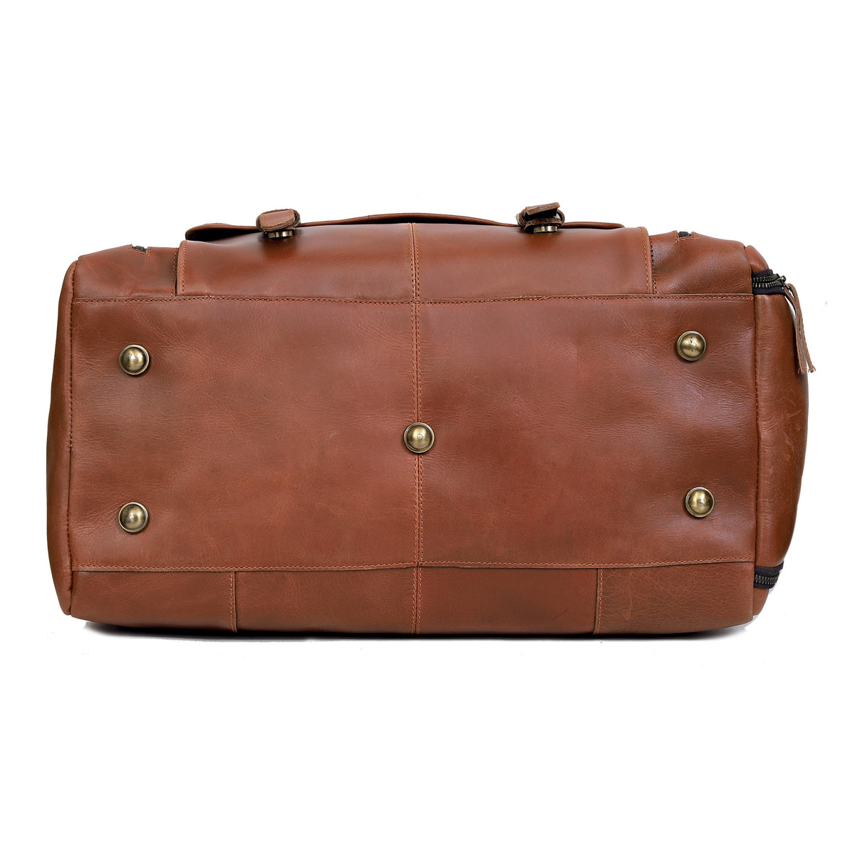DAVIDSON LEATHER DUFFLE BAG - denverleathercraft