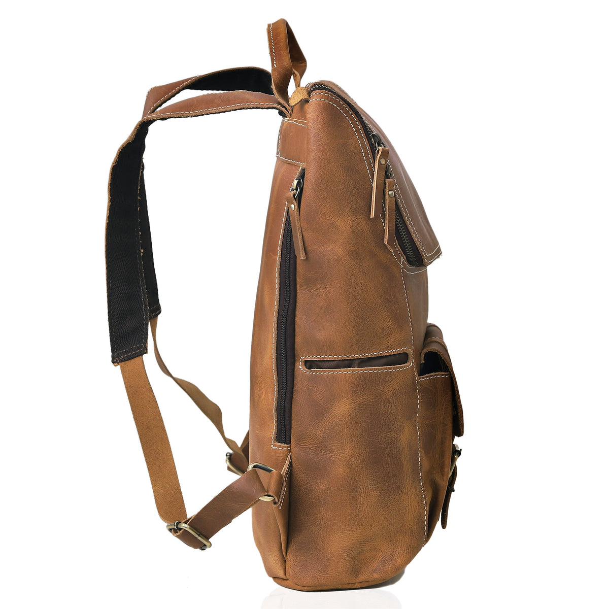 THORNE BUFFALO LEATHER BACKPACK - denverleathercraft