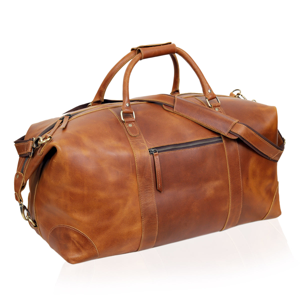 DUTCH LEATHER DUFFEL BAG MEN - denverleathercraft