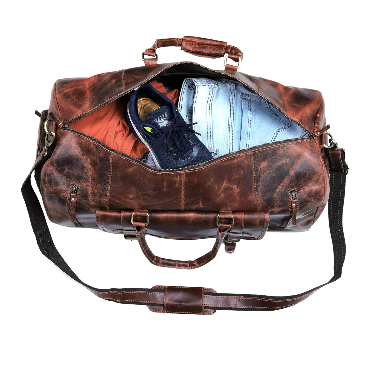 RIO LEATHER DUFFEL FOR MEN - denverleathercraft