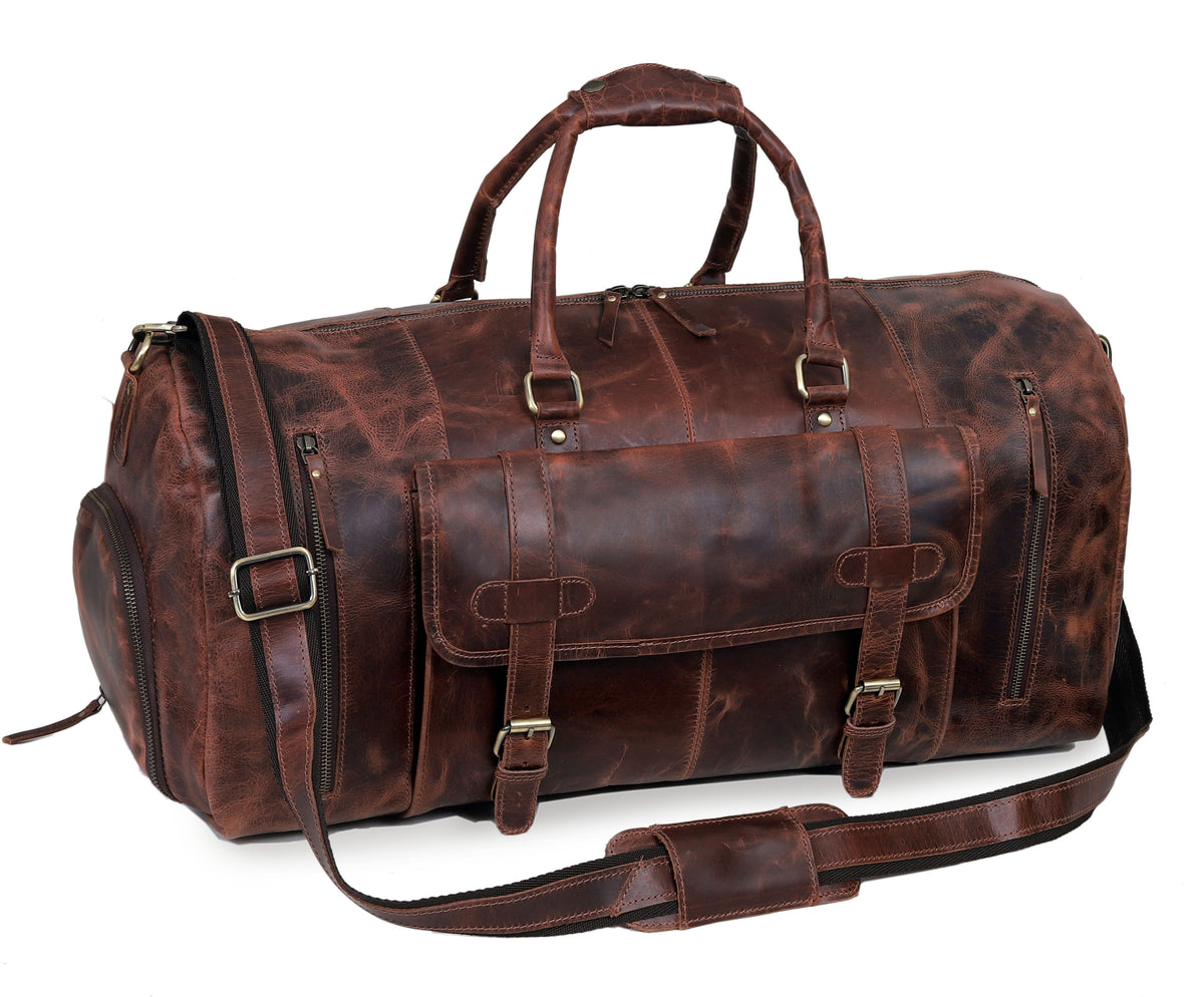 RIO LEATHER DUFFEL FOR MEN - denverleathercraft