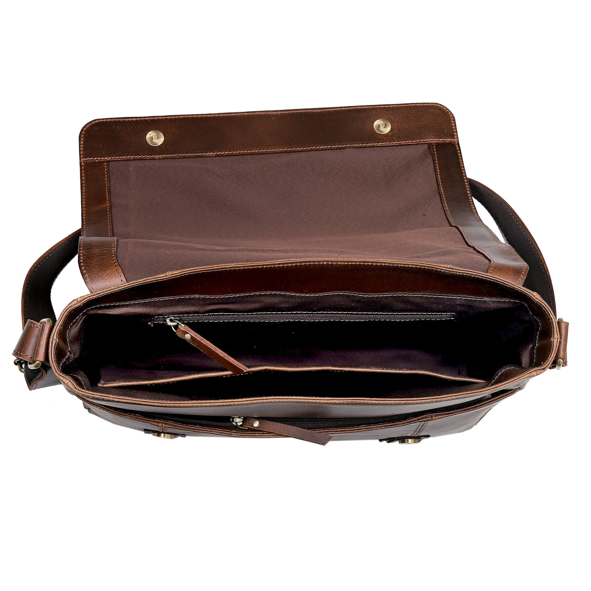 ATLANTA LEATHER MESSENGER BAG - denverleathercraft