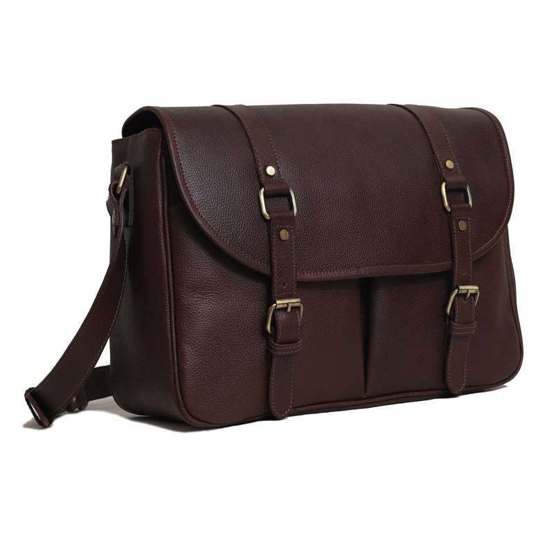 WASHINGTON LEATHER MESSENGER BAG - denverleathercraft
