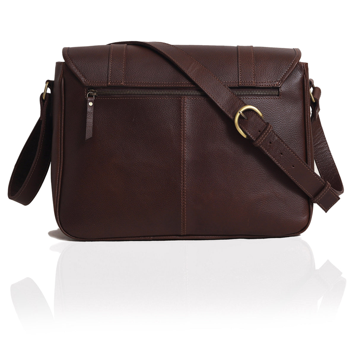 WASHINGTON LEATHER MESSENGER BAG - denverleathercraft