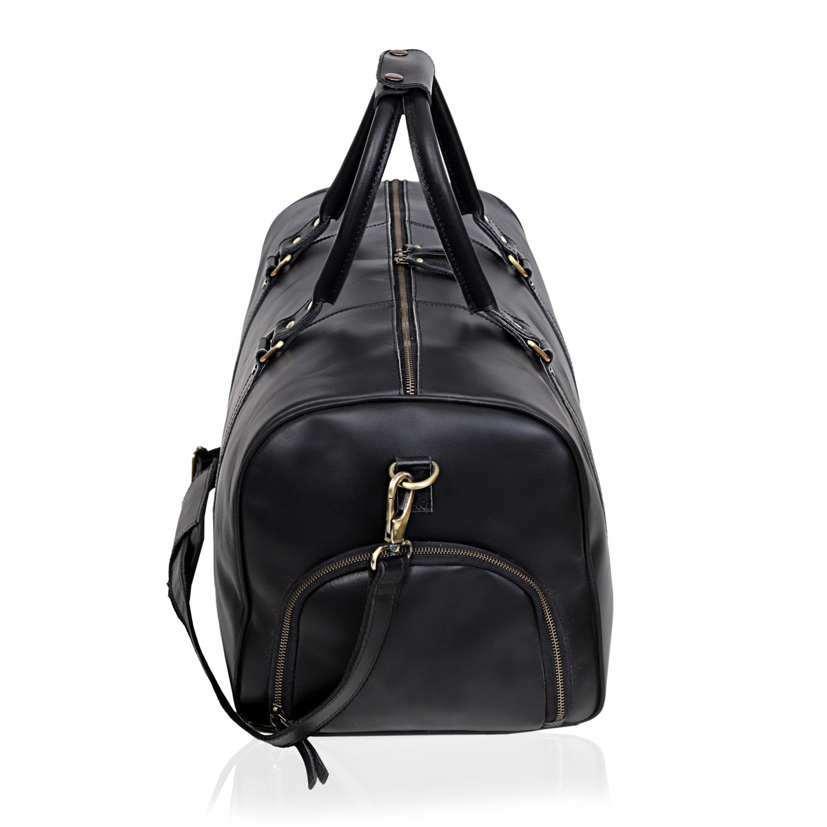 ALEXANDER LEATHER DUFFEL BAG FOR MEN - denverleathercraft